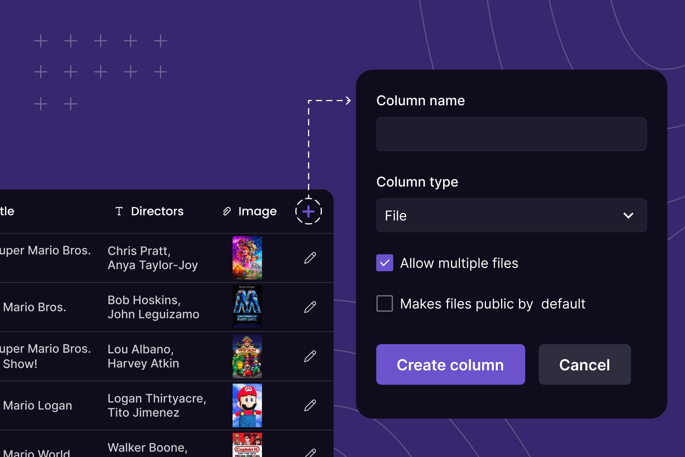 Add column to table